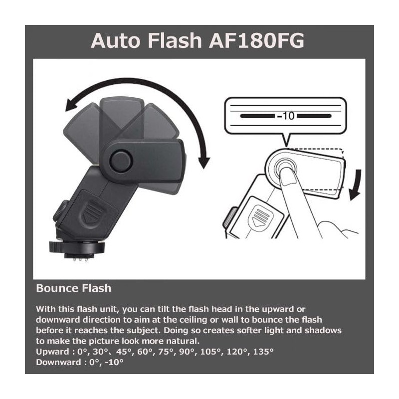 PENTAX AF180FG Compact P-TTL auto Flash, dustproof and Weather-Resistant Construction,