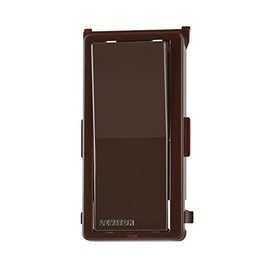 Leviton DDKIT-SB Decora Digital Switch Color Conversion Kit. Snap-on White Frame With Rocker No Locator Light- Brown