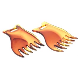 Healvian 2pcs Wide Tooth Hair Combs for Men Professional Oil Hair Styling Brush Flexible Bristles for Salon and Home Use and Grooming