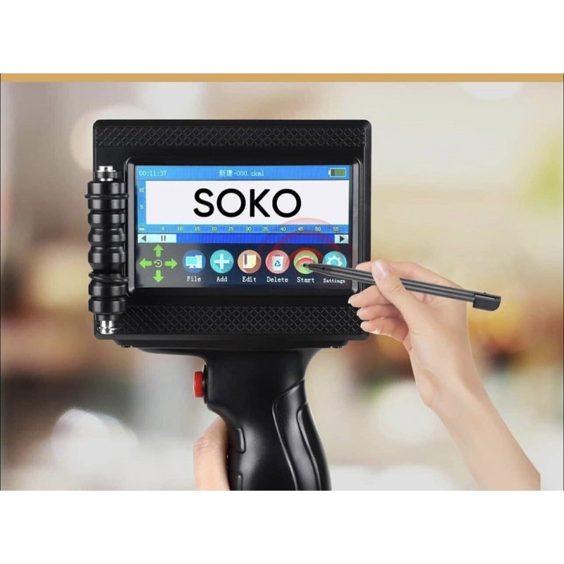 Handheld Inkjet Printer Gun Logo Date QR Barcode Batch Coding