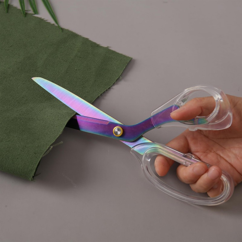 Acrylic Scissors, 9” Ultra-Sharp Titanium Coated Blades and Sharp All-Purpose