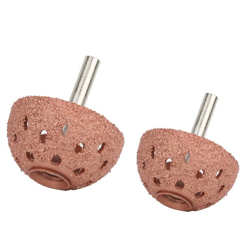 2Pcs Tungsten Buffing Wheels, Bowl Type Grinding Head Tungsten Steel