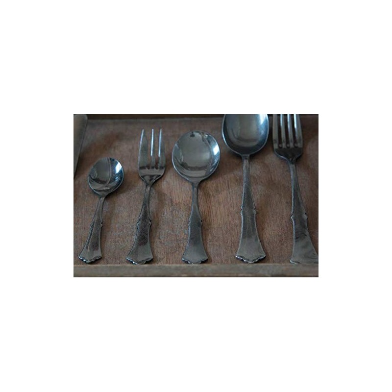 Takakuwa Metal Classical Tea Spoon, Antique Size: Approx. W13.5 900541