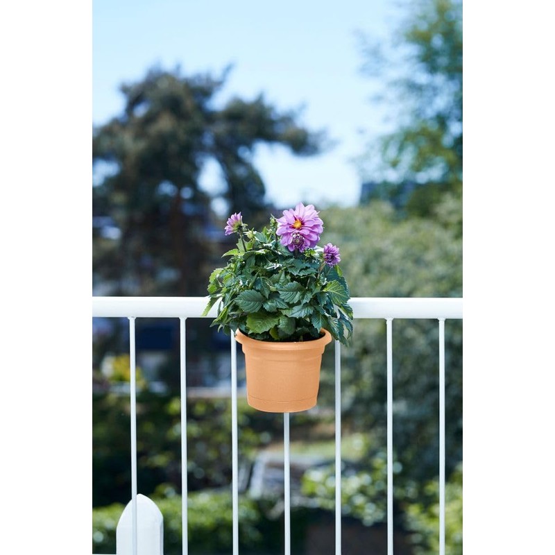 Elho Green Basics Potholder Allin1 Metal Planter, Mild Terra, 27