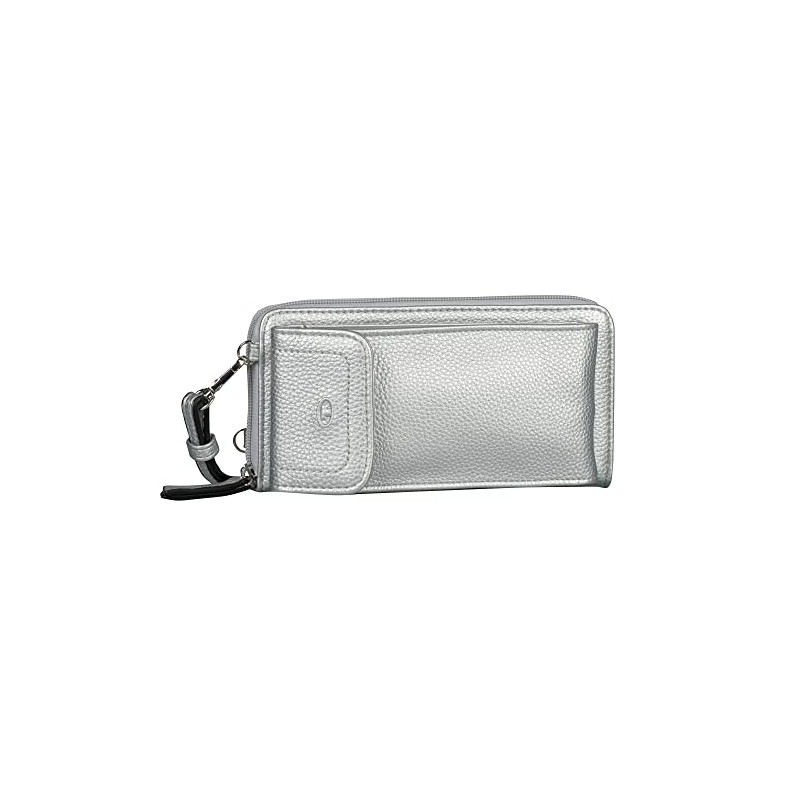 TOM TAILOR Bags Ela Women's Purse Zip Large Silver, silver