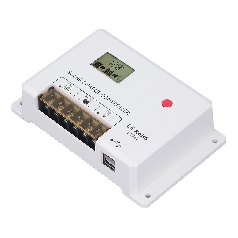 PWM Solar Charge Controller Regulator LCD Display for Lithium Sealed