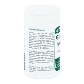 Hirundo Products 200 mg Glutathione + Spirulina Capsules Pack of 60