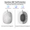 Aircawin for AirPods Max Case Clear Glitter,3 in 1 Clear