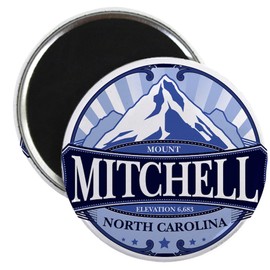 CafePress Mount Mitchell North Carolina Magnets 2.25" Round Magnet, Refrigerator Magnet
