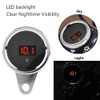 Universal 2 in 1 Waterproof LED Digital Voltmeter Tachometer Gauge