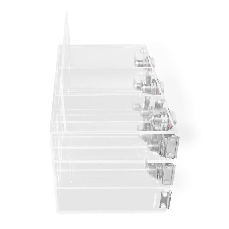 9 Slots Cell Phone Storage Box, Acrylic Cell Phone Locker