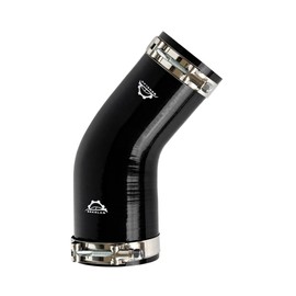 3" to 3.5"(76-89mm) 45° Elbow Coupler Silicone Reducer Hose With Stainless Steel T-Bolt Clamp - High-Temp 4-Ply Reinforced Design for Automotive Turbo/Intercooler/Intake Piping/Industrial Hydraulic