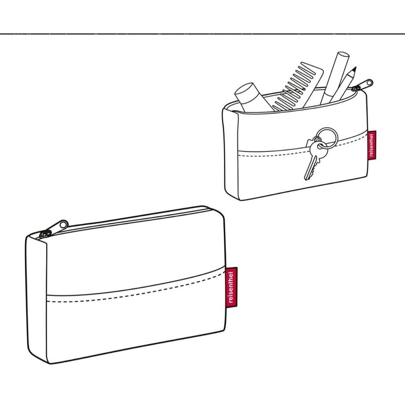 reisenthel Pocketcase Compact Pocket Organiser, Herringbone Grey, Minimal