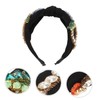 Healvian 1pc Retro Rhinestone Embroidered Hair Hoop for Girls Elegant