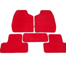 SESHOP RED NISSAN 240SX S13 S14 S15 5PC SEMI CUSTOM FITMENT FLOOR MAT CARPET JDM SET