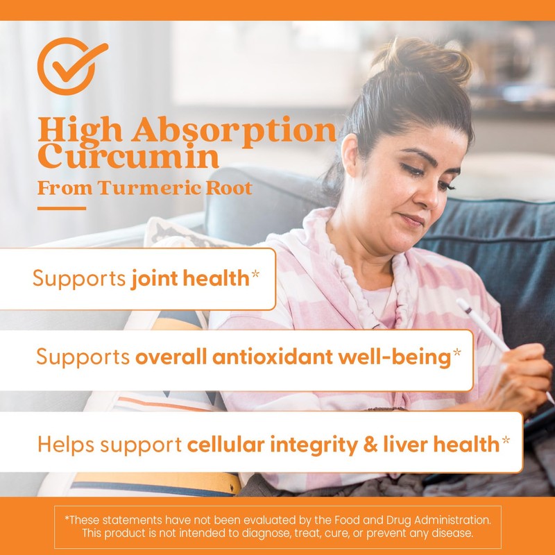 Doctor's Best Turmeric Curcumin Supplement 1000mg for Men & Women