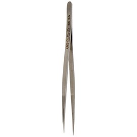 Hakko CHP SS-SA Stainless Steel Precision Tweezers, Very Fine Point, Tapered Tines, 5-1/5" Length