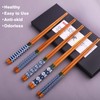 GLAMFIELDS Bamboo Chopsticks Reusable Japanese Style Lightweight 5 Pairs Ramen
