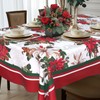 BNHJSDW Christmas Tablecloth Waterproof Fabric Xmas Table Cloth for New