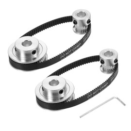 MECCANIXITY Timing Pulley 20&48 Teeth 8mm Bore Synchronous Wheel with Belt and Wrench for 3D Printer, CNC Machine