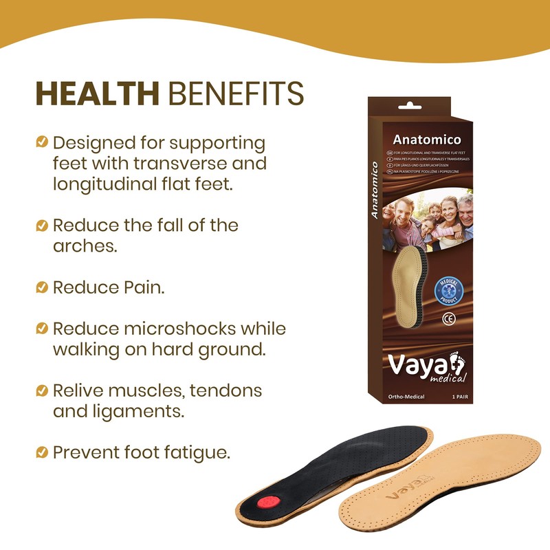Vaya Anatomico Orthopeadic Insoles for Transverse and Longitudinal Flat Feet