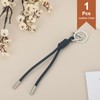 sourcing map Braided Leather Rope Keychain Ropes Bag Charm Car