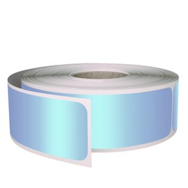 Royal Green Rectangular Color-Coding Labels 3x1 Sticker Roll (75mm x 25mm) - 250 Pack (Metallic Light Blue, 250)