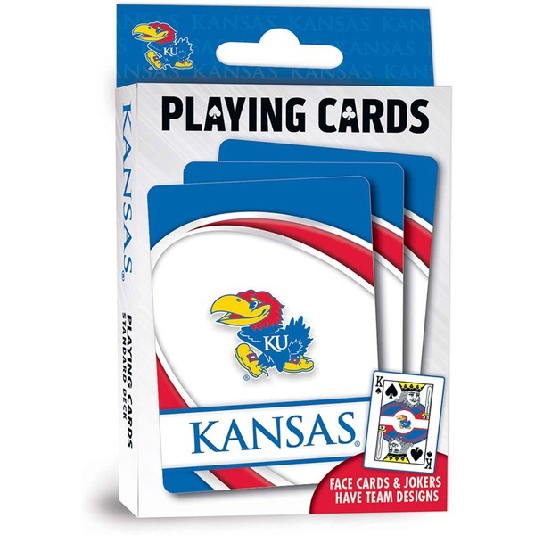 MasterPieces NCAA Kansas Jayhawks Playing Cards, 2.5" x 3.5"