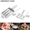 Quixotical Kitchen Meatball Maker, Stainless Steel Triple Meatball Maker, Manual