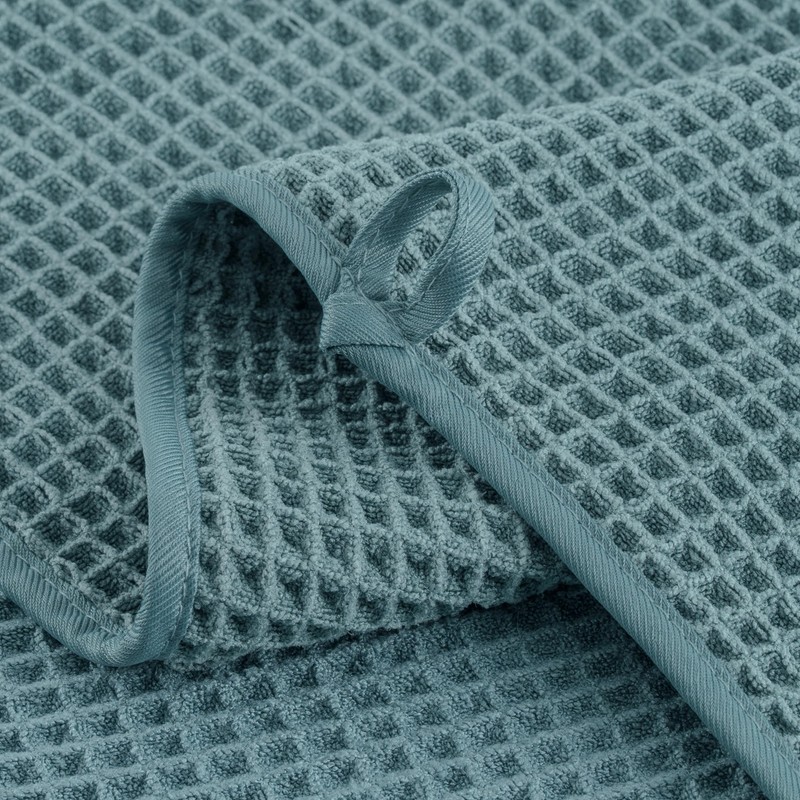 Microfiber Waffle Face Towels, 2 Pieces, Soft, Absorbent, Fast Drying,