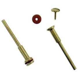 DYNAMIC 12 Piece Set Of Mandrel #2 | 1/8" Complete With Red Washer | 3/32" Screws for Easy Hardware Attachment | Versatile Applications with Secure Grip | Ideal Companion for Rotary Tool Enthusiasts