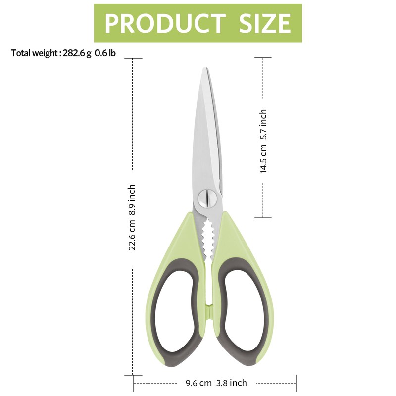Vutyvve Kitchen Scissors, Multipurpose Meat and Poultry Scissors, Sharp Kitchen