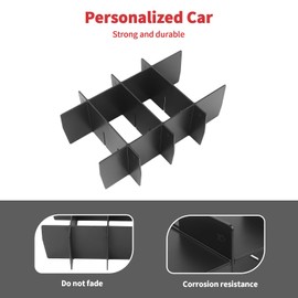 Linskip Center Console Insert Organizer Compatible with 2015-2020 F150 & 2017-2022 F250-F550 & 2022-2024 Ford Expedition, Console Armrest Box Dividers, Interior Accessories