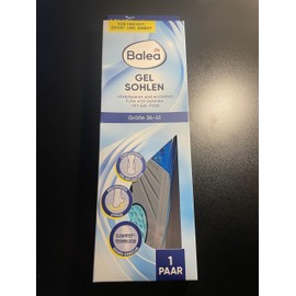 Balea Insoles Gel Sole Size 36-41 (1 Pair), Pack of 1
