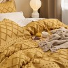Bedsure Boho Duvet Cover King Size,Mustard Yellow Breathable & Soft