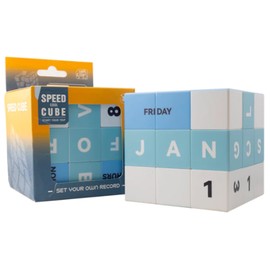 Big Calendar 3x3 Speed Cube 10cm, UV Printing Cube Magic Cube Educational Puzzles Toys for Kids,Beginners and Adults (Stickerless)
