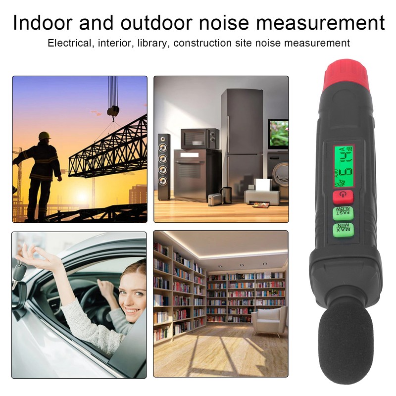 Sound Level Meter Decibel Noise Detection Mini Portable 30dB~130dB with