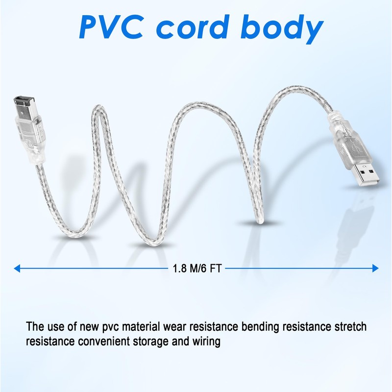 6ft Firewire to USB Adapter Cable 6 Pin IEEE 1394