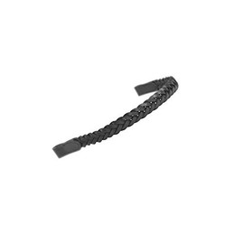 Shires Aviemore Plaited Browband - Black Pony
