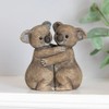 Charming Brown Koala Hug Couple Ornament - 10x10 Centimetres -
