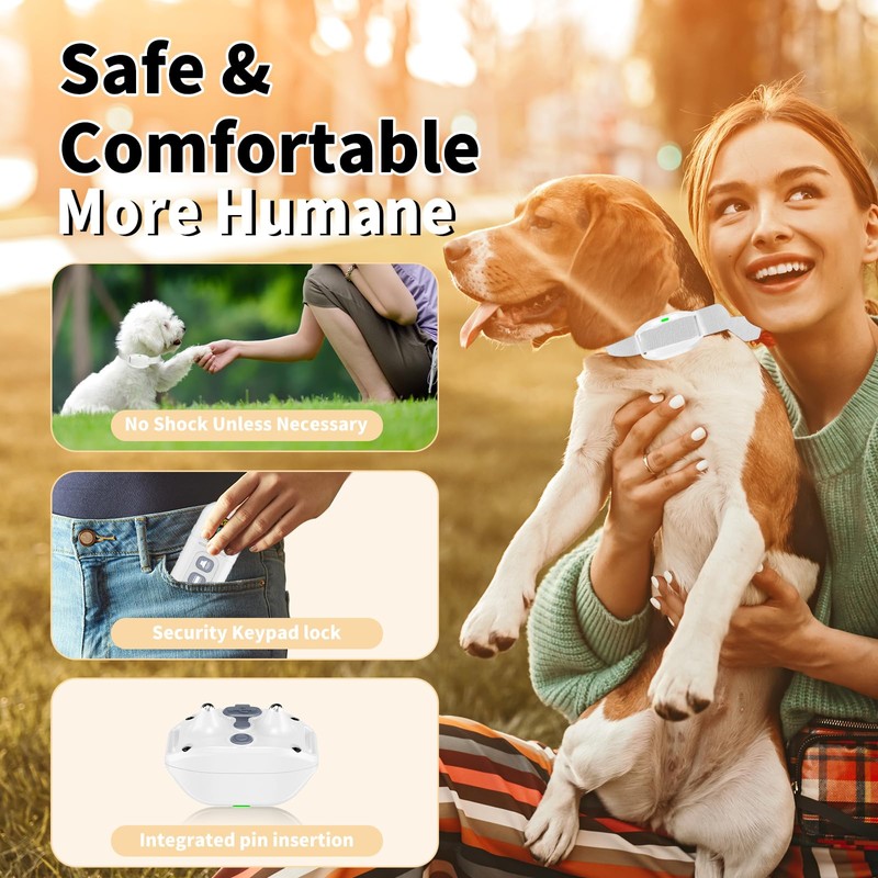 Shock Collar for Small Dogs, Electric Dog Training Collar with