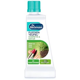 Dr. Beckmann Fleckenteufel Natur & Kosmetik | Spezialfleckentferner gegen Grasflecken, Erde und Make-up | 50 ml