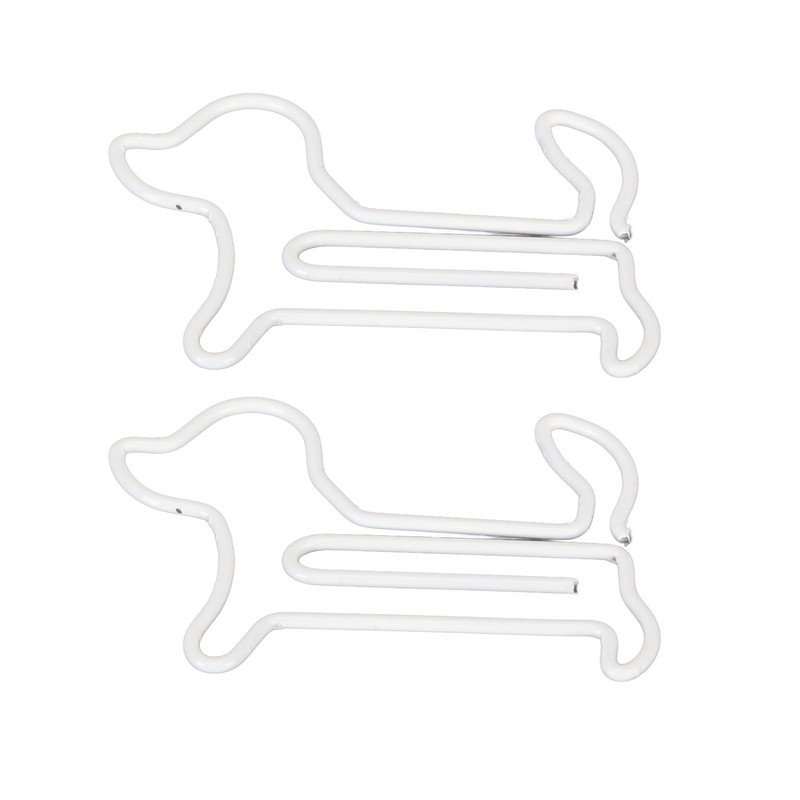100pcs Dog Shaped Paper Clips Slip Resistance Exquisite Cute Paper