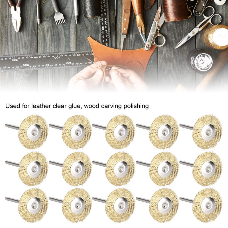 Haosie Wire Brush, Rotarys Tool Accessories, 30PCS Drill Brush, Small