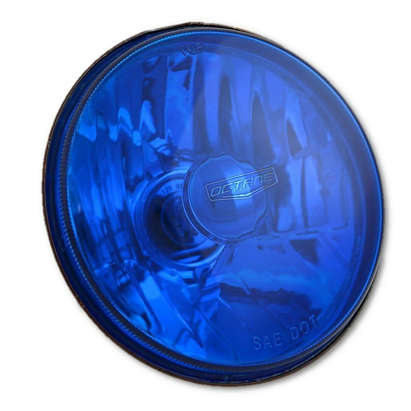 Octane Lighting 5 3/4 Halogen Diamond Crystal Clear Blue Headlight