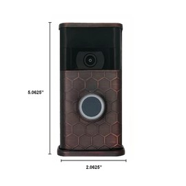 Honeycomb Video Doorbell Cover (Ring 2nd Generation Compatible) (Oiled Bronze)