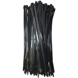 Sherco-Auto Extreme Cold Weather HD Black 15" Inch Cable Zip Ties 120 Pounds Tensile Strength UV Resistant Wire Wrap - 100 Pack - USA