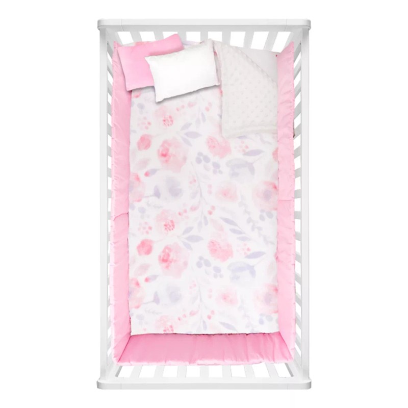 Chiqui Mundo Cobertor Para Bebe Premium Viajero Floral 2 Vistas
