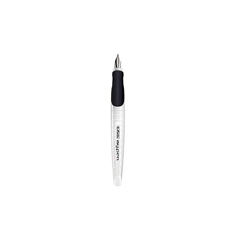 Herlitz my.pen L-Nib Fountain Pen - White black