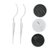 BIUDECO 6pcs Acrylic Eyelash Holder False Eyelash Applicator Tool Portable